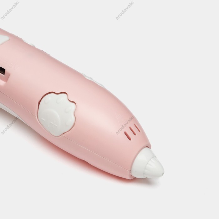 Іграшка 3D Pen ручка в комплекті із пластиком 3х кольорів Pink