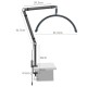 Безтіньова LED лампа CH HD-M3X 20W 39x13 41.5 cm у формі півмісяця 3000K-6000K Black