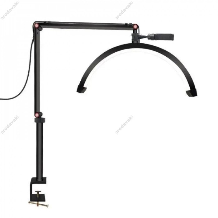 Безтіньова LED лампа CH HD-M3X 20W 39x13 41.5 cm у формі півмісяця 3000K-6000K Black