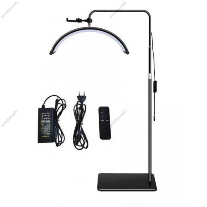 Безтіньова LED лампа CH HD-M6X 36W 58cm у формі півмісяця 3000K-6000K Black