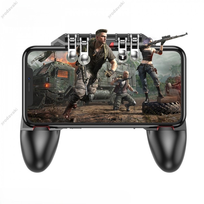  Ігровий контролер для смартфона Hoco GM7 Eagle six finger Black