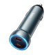 Автомобільний зарядний пристрій Hoco Z54B Prosperous Car charger 3A 60W Metal Grey