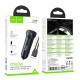 Автомобільний зарядний пристрій Hoco Z54B Prosperous Car charger Type-C set 3A 60W Metal Grey