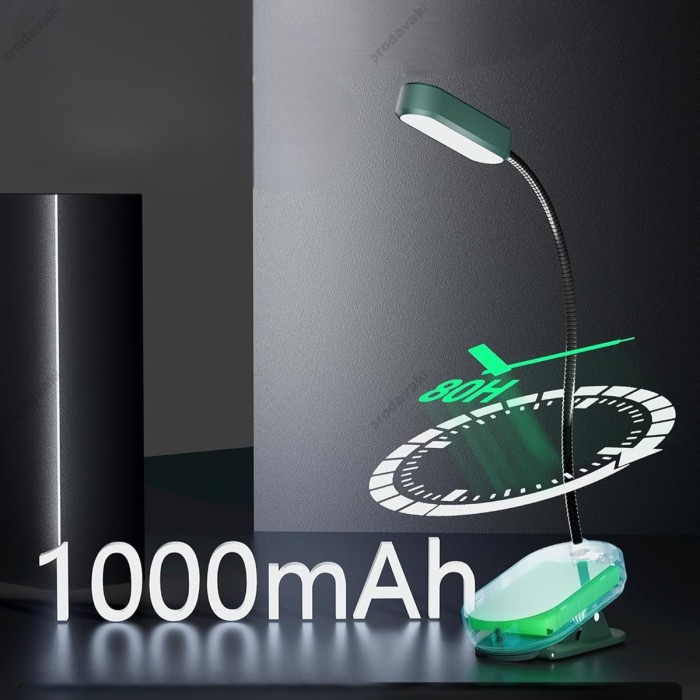 Настільна лампа Glocusent Mini clip-on Book light Green
