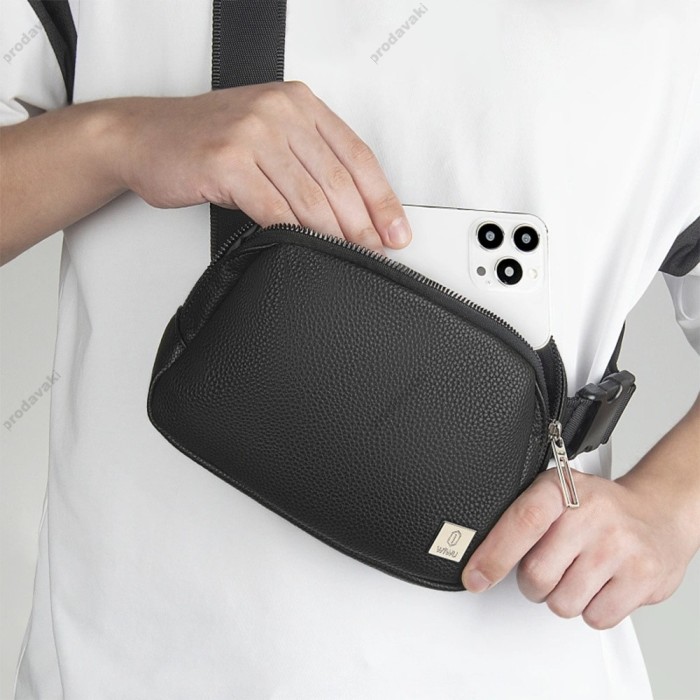 Сумка WiWU LULU Crossbody Bag PU leather Black