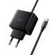 Мережевий зарядний пристрій HOCO C164A New charger Type-C cable U+C 30W Black