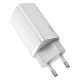 Зарядний пристрій Baseus GaN2 Lite Quick Charger C+U 65W White CCGAN2L-B02