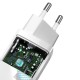 Зарядний пристрій Baseus GaN2 Lite Quick Charger C+U 65W White CCGAN2L-B02