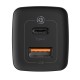 Мережевий зарядний пристрій Baseus GaN2 Lite Quick Charger C+U 65W Black CCGAN2L-B01