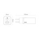 Зарядний пристрій Baseus GaN2 Lite Quick Charger C+U 65W White CCGAN2L-B02