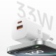 Мережевий зарядний пристрій Wiwu Wi-G017 Cube GaN Fast Charger 33W White
