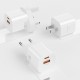 Мережевий зарядний пристрій Wiwu Wi-G017 Cube GaN Fast Charger 33W White
