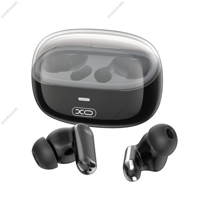 Бездротові Bluetooth навушники XO G42 Golden Bud Exquisite Dual-Mic ANC+ENC Earbuds BT 5.4 Black