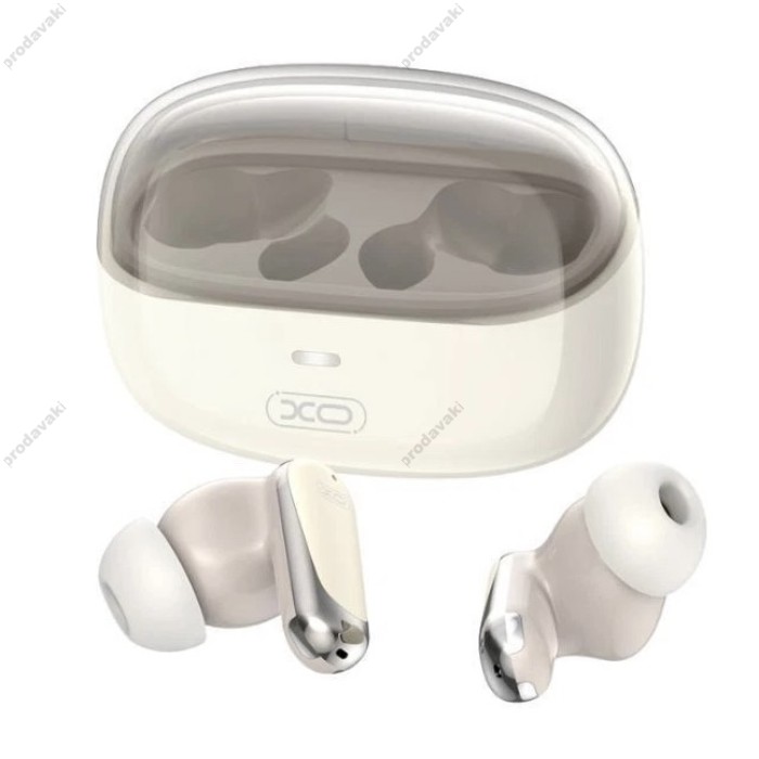 Бездротові Bluetooth навушники XO G42 Golden Bud Exquisite Dual-Mic ANC+ENC Earbuds BT 5.4 Beige