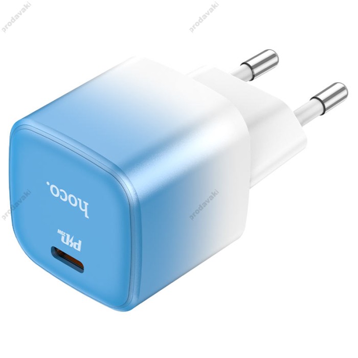 Мережевий зарядний пристрій HOCO C101A single port charger 20W Blue