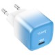 Мережевий зарядний пристрій HOCO C101A single port charger 20W Blue