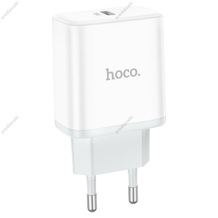 Мережевий зарядний пристрій HOCO C104A Stage single port Type-C to Lightning 20W White