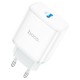 Мережевий зарядний пристрій HOCO C104A Stage single port Type-C to Lightning 20W White