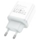 Мережевий зарядний пристрій HOCO C104A Stage single port Type-C to Lightning 20W White