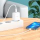 Мережевий зарядний пристрій HOCO C104A Stage single port Type-C to Lightning 20W White