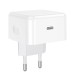 Мережевий зарядний пристрій HOCO C161A Speed single port PD charger 40W White