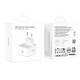 Мережевий зарядний пристрій HOCO C161A Speed single port PD charger 40W White