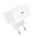 Мережевий зарядний пристрій HOCO C161A Speed single port PD charger Type-C cable 40W White