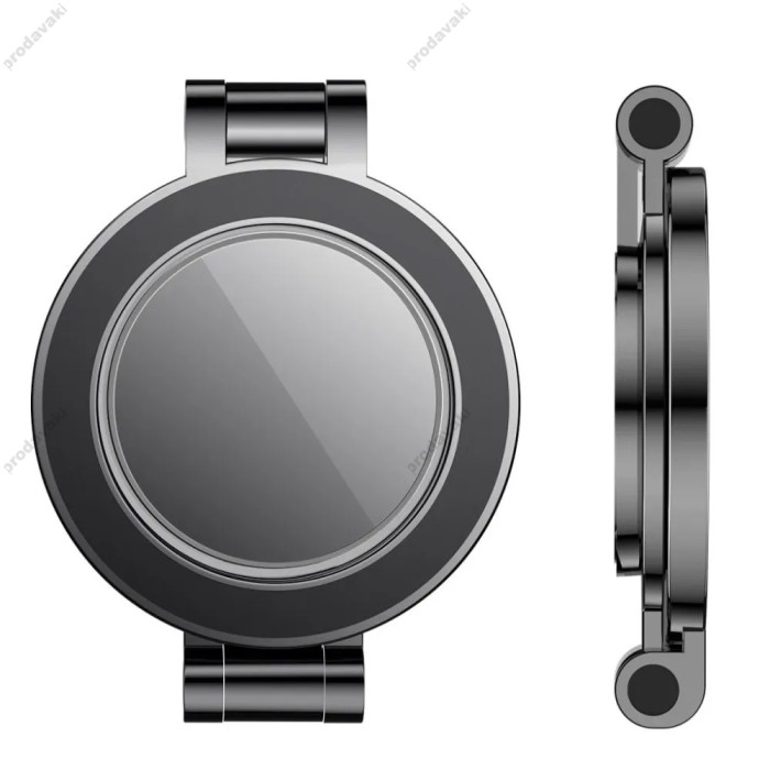 Автомобільний тримач XO C161 Apple magsafe magnetic tri-fold phone holder (with magnet ring) Black