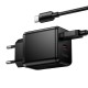 Мережевий зарядний пристрій HOCO C157A Smart PD multi-protocol charger Type-C cable 30W Black