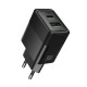 Мережевий зарядний пристрій HOCO CS112A Lounge charger Type-C cable 30W Black