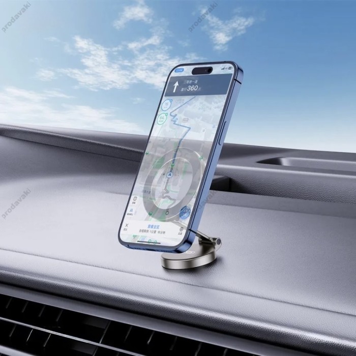 Автомобільний тримач XO C158 magsafe Magnetic 360° Rotating Magnetic Cell Phone Holder Black