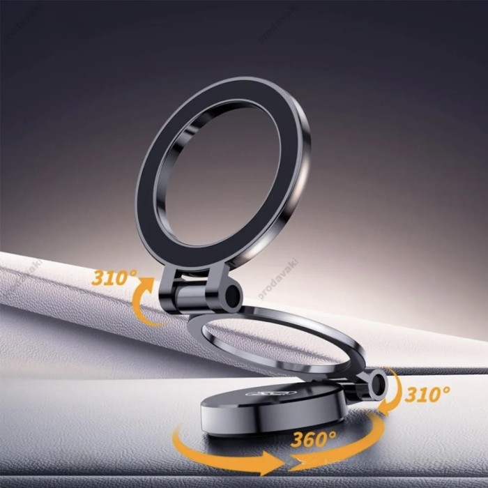 Автомобільний тримач XO C160 Universal Magnetic Tri-fold Cell Phone Holder Black