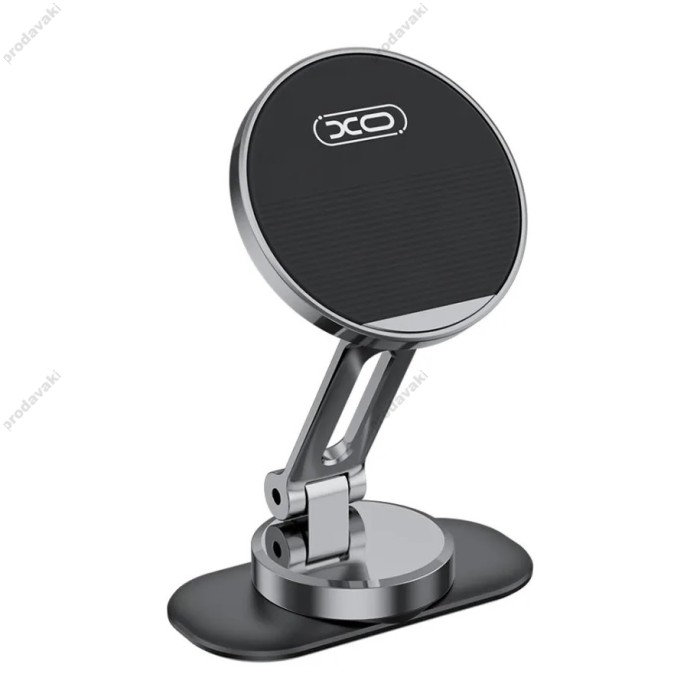 Автомобільний тримач XO C150 Magnetic 360° rotating holder with metal base Black
