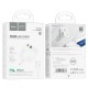 Мережевий зарядний пристрій Hoco C111A Lucky dual-port charger Lightning cable 30W White
