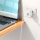 Мережевий зарядний пристрій Hoco C111A Lucky dual-port charger Type-C cable 30W White