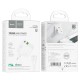 Мережевий зарядний пристрій Hoco C111A Lucky dual-port charger Type-C cable 30W White