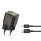 Мережевий зарядний пристрій XO CE05 fast charger with Lightning cable 30W Brown