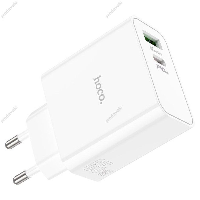 Мережевий зарядний пристрій HOCO C113A Awesome 65W White