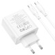 Мережевий зарядний пристрій HOCO C113A Awesome Type-C cable 65W White