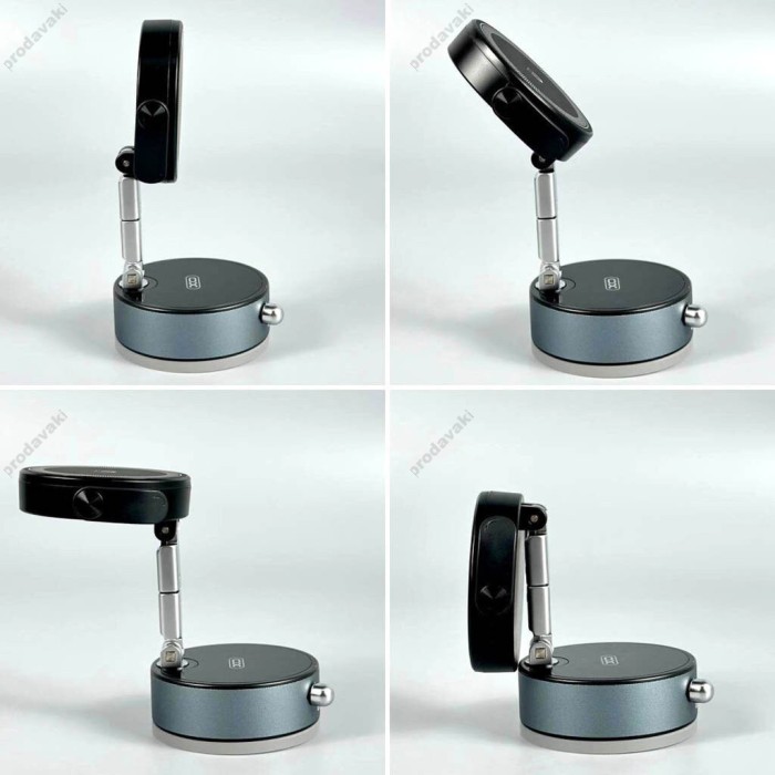 Автомобільний тримач XO C178 Magnetic + Clamping Arm Bracket Black