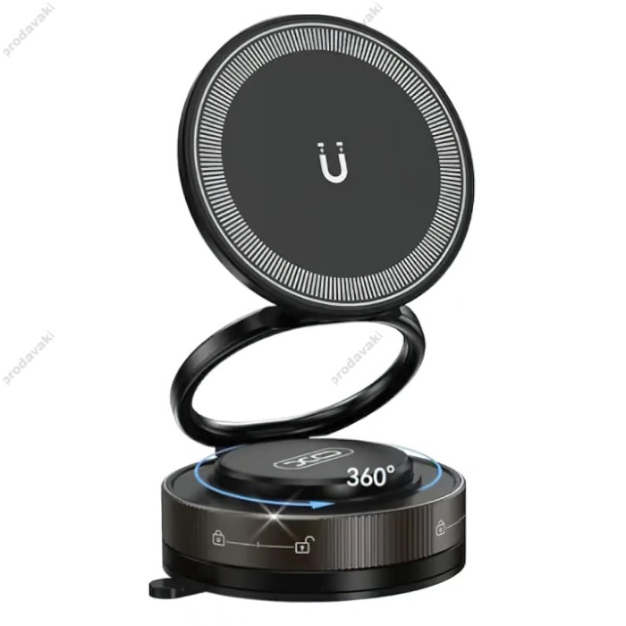 Автомобільний тримач XO C177 Manual Suction Cup Holder Black
