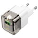 Мережевий зарядний пристрій HOCO C131A Platinum dual-port Type-C cable 30W Transparent-black