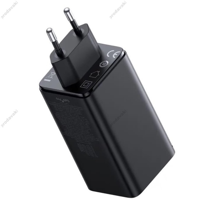 Мережевий зарядний пристрій Baseus GaN6 Pro Fast Charger 2C+2U Type-C cable 100W Black P10162705112-00