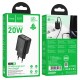 Мережевий зарядний пристрій HOCO N60 Gentle single port charger 20W Black
