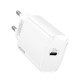 Мережевий зарядний пристрій USAMS T39 US-CC131 Single Port PD Fast Charger 20W White