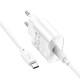 Мережевий зарядний пристрій HOCO C109A Fighter single port charger Type-C cable 20W White