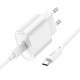 Мережевий зарядний пристрій HOCO C109A Fighter single port charger Type-C cable 20W White