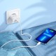 Мережевий зарядний пристрій HOCO C109A Fighter single port charger Lightning cable 20W White