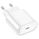 Мережевий зарядний пристрій HOCO C109A Fighter single port charger 20W White