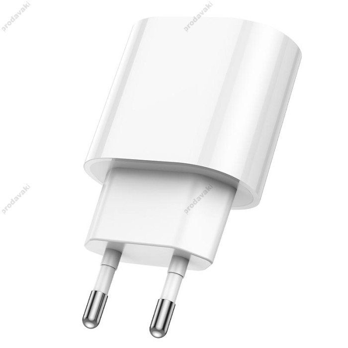 Мережевий зарядний пристрій HOCO C109A Fighter single port charger 20W White